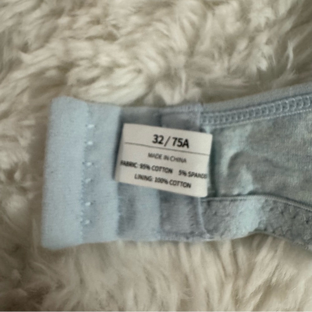 5/$32 Salia Girl Light Blue Women's Bra Size 32A - Picture 10 of 10
